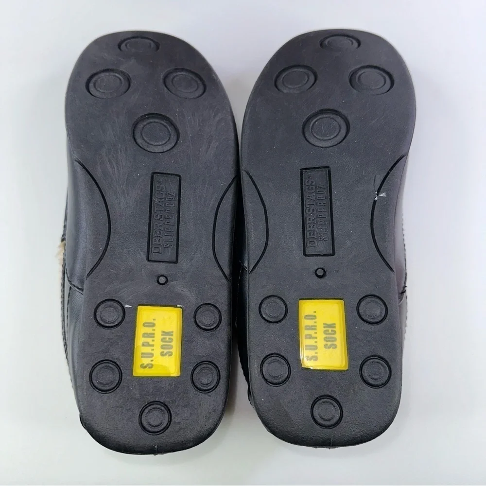 Deer Stags Men's Spun Slipper Black Size 9M - Picture 8 of 9